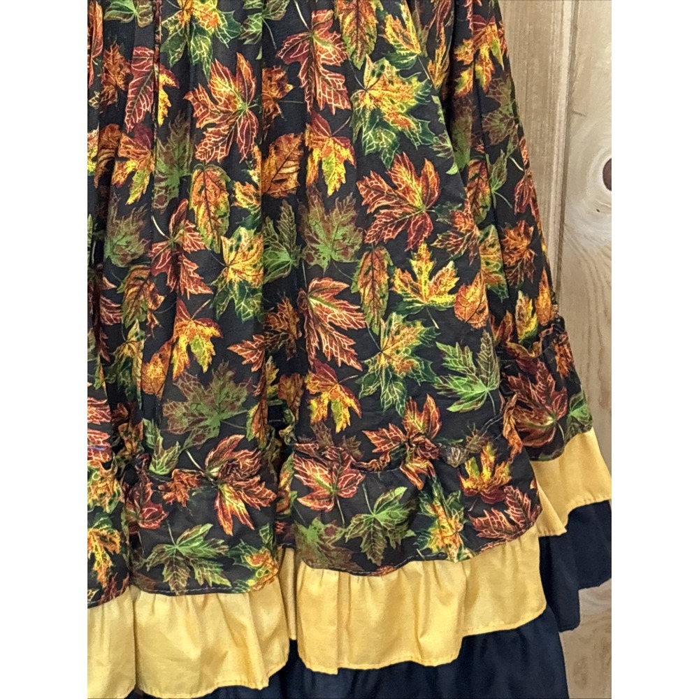 NWT Square Up Western Dancing Skirt Fall Leaves  Medium Lace Circle Skirt - Picture 3 of 6